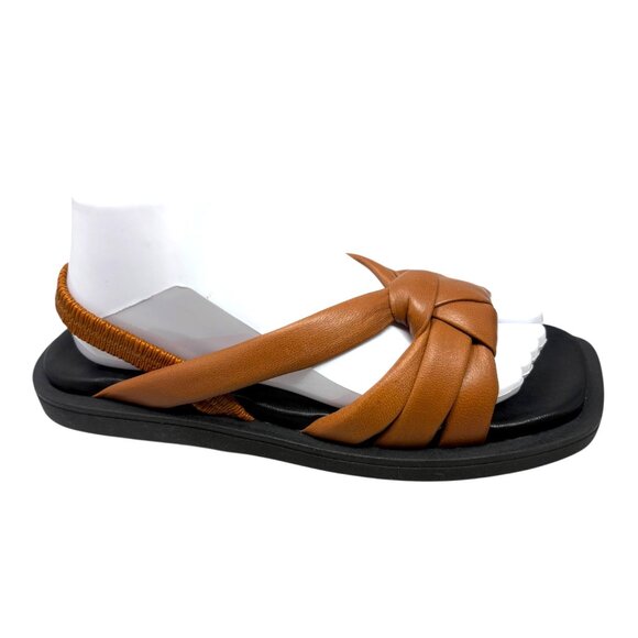 Shoe The Bear Copenhagen Krista Butterscotch Leather Slingback Sandals - Picture 4 of 12